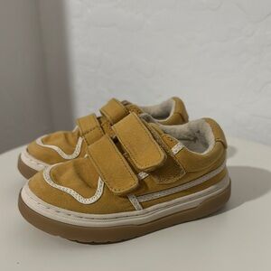 Kids Tan Velcro Sneakers